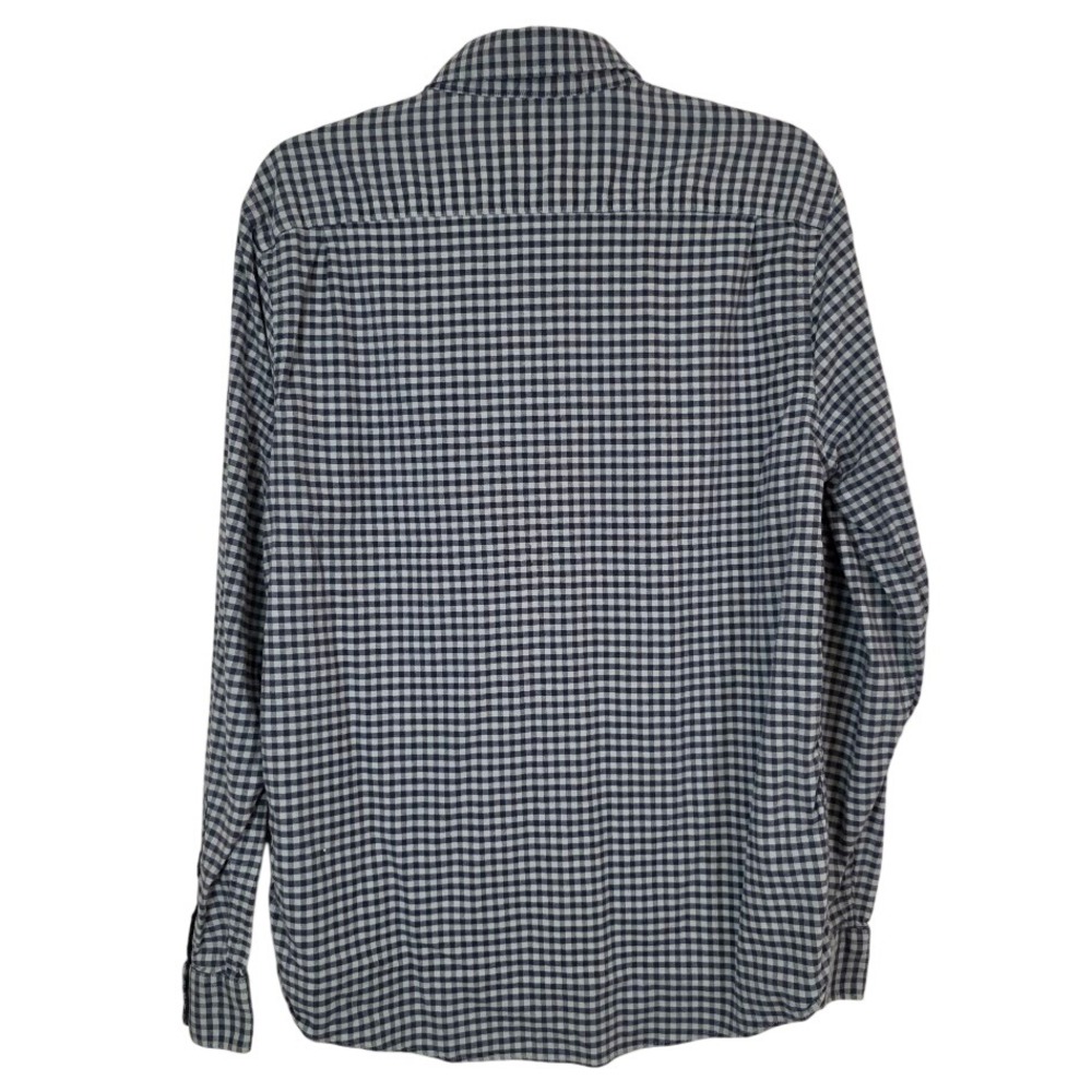 Faherty Men's L Stretch Oxford Button Down Shirt Blue Gingham Stretch MWS2301 - Picture 3 of 9